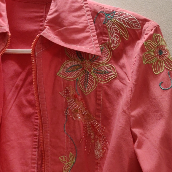 Apriori (Germany) Pink Jacket / Embrodered / Light Cotton - Picture 12 of 14
